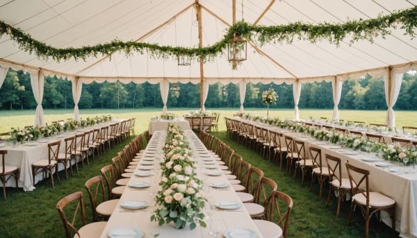 Comment organiser un mariage champêtre sous un chapiteau